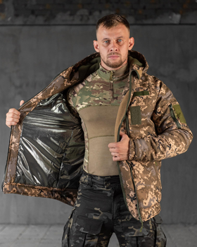 Тактическая зимняя куртка SoftShell Omni-Heat до -20 XL пиксель (89431)