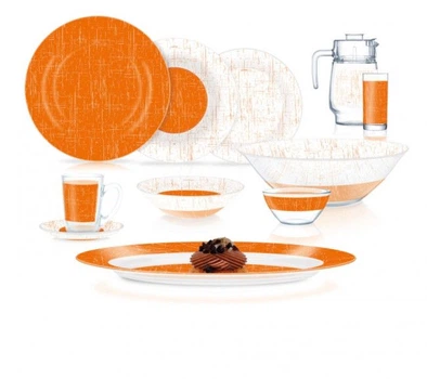 Столовий сервіз Ambi Poppy Orange Luminarc V5977 46пр