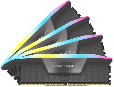 Оперативна пам'ять Corsair DDR5-5600 65536MB PC5-44800 (Kit of 4x16384) Vengeance RGB Grey (CMH64GX5M4B5600Z36)