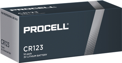 Літієві батарейки Duracell Procell Constant Power 3 B CR123 10 шт. (5000394137448)