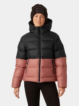 Куртка зимняя короткая женская Helly Hansen 53612-084 S Черный/Коричневый (7040059268184)