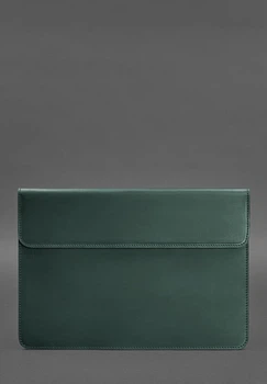 Чехол-конверт из кожи с магнитом для MacBook 13 зеленый(BB_30002949)