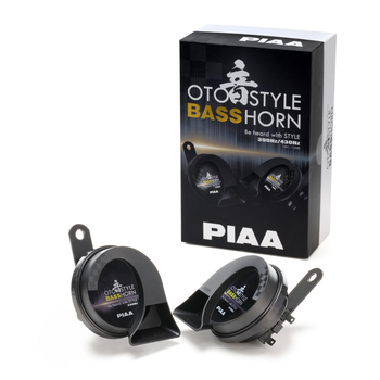 Сигнал автомобильный PIAA OTO Style Bass horn (390/430Hz) "улитка" 2 шт