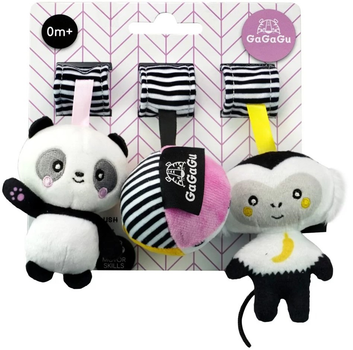 Zabawka do wózka TM Toys GaGaGu Małpka Panda Piłka (5908273097855)