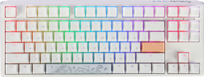 Клавиатура проводная Ducky One 3 TKL Cherry MX Brown RGB UA USB White (DKON2187ST-BUAPXPWWWSC1)
