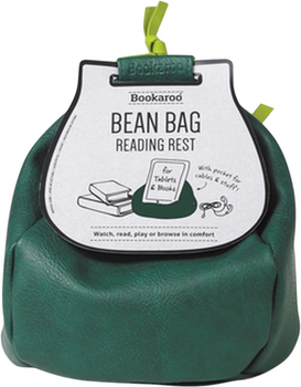 Підставка для електронної книги Bookaroo Bean Bag Пуф із кишенею Зелена (5035393438029)