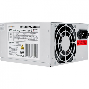 Блок питания LogicPower 400W (ATX-400W-80+) (233074)