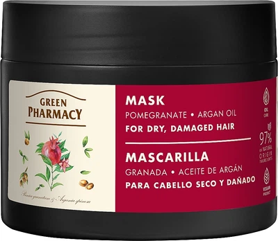 Маска для сухого, пошкодженого волосся "Гранат та арганова олія" - Green Pharmacy Mask For Dry Damaged Hair 300ml (1399089-20820895)