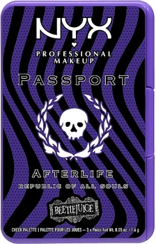 Палетка рум'ян - NYX Professional Makeup Beetlejuice Passport Afterlife Republic Of All Souls Cheek Palette
