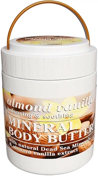 Масло для тіла мигдально-ванільне з мінералами Мертвого моря - Dead Sea Collection Almond Vanilla Mineral Body Butter 500ml (1316743-21524640)