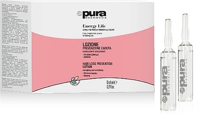 Лосьон против выпадения волос - Pura Kosmetica Energy Life Anti-Hair Loss Lotion 12x6ml (1329336-17205907)