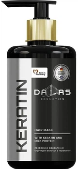 Крем-маска для волос с кератином и экстрактом молочного протеина - Dalas Cosmetics Keratin Mask (с помпой) 900ml (1278531-194579)