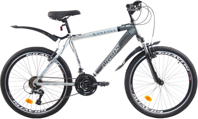Велосипед Ardis Santana MTB ST 24" 16" Світло-сірий з крилами в комплекті (0712-160-3)