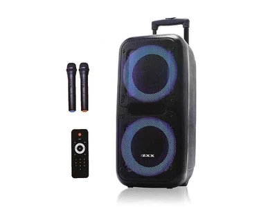 Акустическая переносная колонка ZXX-7575/ 8163 60Вт 12" 80х39х33см USB/SD/FM/BT/TWS/2MIC Черный