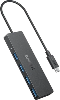 USB-хаб Anker PowerExpand Direct 4-in-1 USB-C PD Media Hub 0.3 м Black (A8309G11)