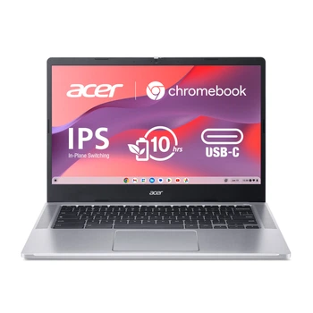 Ноутбук Acer Chromebook CB314-3HT 14" FHD IPS Touch, Intel P N6000, 8GB, F128GB, UMA, ChromeOS, сріблястий