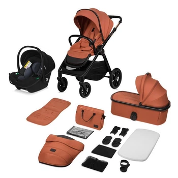 Универсальная коляска 3 в 1 Lionelo MIKA PLUS 3IN1 BROWN RUST