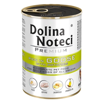 Корм вологий Dolina Noteci Premium для собак з гускою та картоплею 400 г (5902921300786)