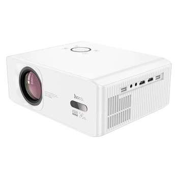 Смарт проектор Hoco DT3 1080p с автофокусом и Android, Wi-Fi, HDMI×2/USB×2/AV, экран 52–220", 370 ANSI люмен