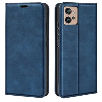 Чохол Taba Retro-Skin для Motorola Moto G32 книжка з візитівкою шкіра PU синій