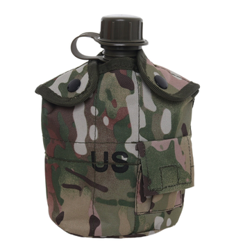 Фляга пластикова US 1L з казанком Multicam