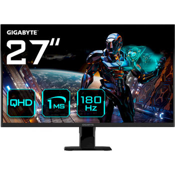 Монитор 27" SS IPS Gigabyte GS27QA Gaming Monitor 180Hz/ 1ms/ QHD 2560 x 1440 безрамочный экран Черный