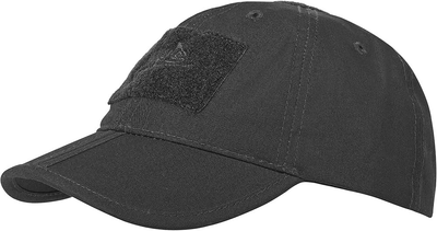 Бейсболка тактична Helikon-Tex Folding cap Rip-Stop Black One size