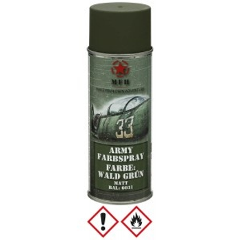 Маскирующая краска спрей в баллоне Army Spray Paint, mat, 400 ml Хакі