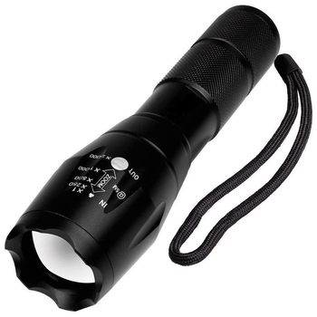 Фонарь тактический Deluxa Military Torch Black