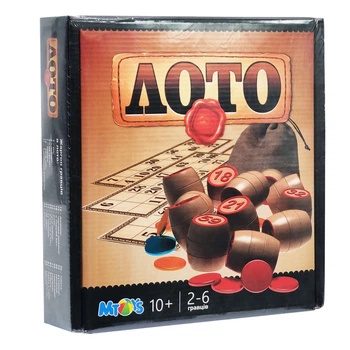 Настільна гра "Лото" L0001, від 10-ти років MToys (PG14350)