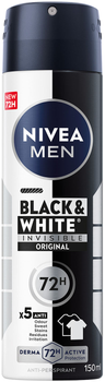 Антиперспирант NIVEA MEN Черное и белое Невидимый Original 150 мл (4006000026626)