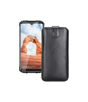 Витяжка з екошкіри для телефону Oukitel WP8 Pro Чорний