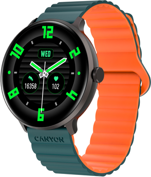 Смарт-часы Canyon Jacky SW-69 Green Orange (CNS-SW69BG)