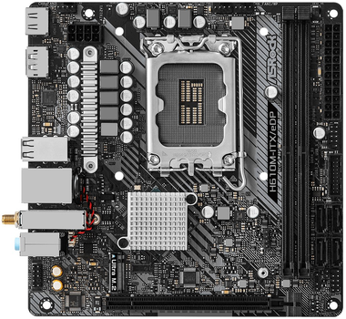 Материнська плата ASRock H610M-ITX/eDP (s1700, Intel H610, PCI-Ex16) (90-MXBJK0-A0UAYZ)