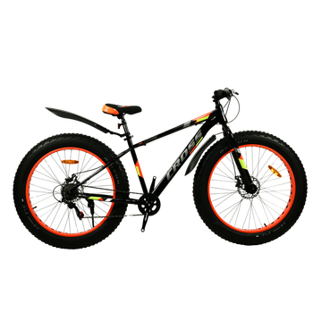 Велосипед Cross 27,5*4,5 ST Leopard 2024 Рама-18 black-orange