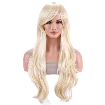 Парик красный длинный косплей VC wig-107