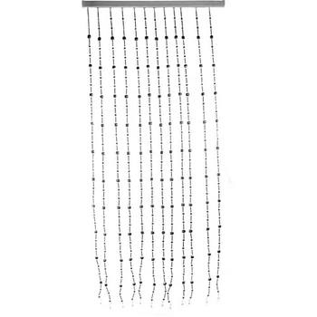 Штора черная акриловые бусины SETA Decor 99-392
