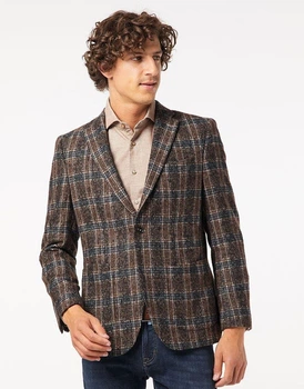 Піджак Pierre Cardin у коричневому кольорі - розмір 28/56 (2XL) (15619/7300/42883)