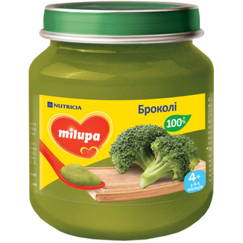 Дитяче пюре Milupa Брокколі з 4 місяців 125 г (5900852030239)