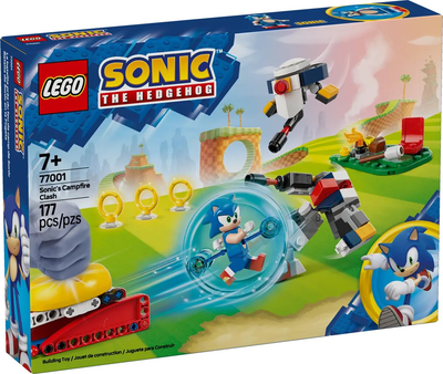 Zestaw klocków LEGO Sonic the Hedgehog: Sonic i biwakowa bitwa 177 elementów (77001)