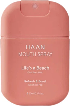 Освіжаючий спрей для порожнини рота haan Mouth Spray Духм'яний чай та м'ята 20 мл (5060917127301)