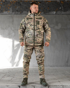 Тактический зимний костюм SoftShell 2XL мультикам (89641)