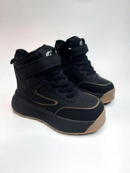 Зимние ботинки для девочки Clibee 573 НВ black черные р.28-18,2 см
