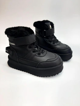 Зимние термо ботинки для девочки Tom M 11241 A black черные р.28-17.9 см