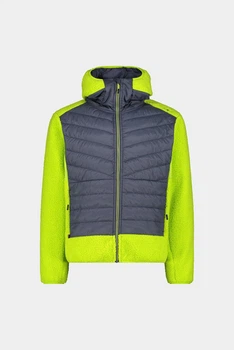 Куртка чоловіча спортивна СМР JACKET HYBRID FIX HOOD GRID PO 34P1817-U911-50 Салатовий