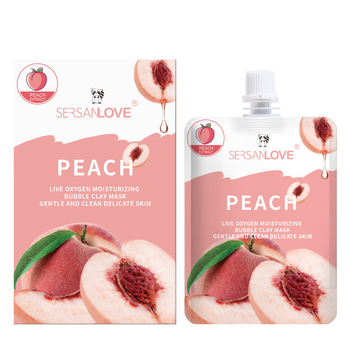 Кислородная маска SERSANLOVE Oxygen Bubble Mask, с экстрактом персика, 110 мл.