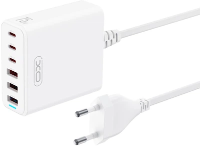 Сетевое зарядное устройство XO L133 3 USB-A 3 USB-C 75W White (L133.white)