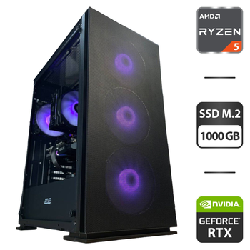 Сборка под заказ: игровой ПК 2E Gaming Virtus Neo G3301N Tower / AMD Ryzen 5 3600 (6 (12) ядра по 3.6 - 4.2 GHz) / 16 GB DDR4 / 1000 GB SSD M.2 / nVidia GeForce RTX 3060, 12 GB GB GDDR6, 192-bit / HDMI / 650W