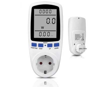 Ватметр цифровой для измерения мощности PWR 3680W / 16A энергометр со счетчиком (R051161)