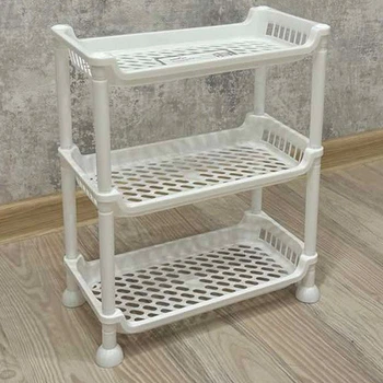 Етажерка прямокутна 3 полички Bursev Plastik 5158 04 білий